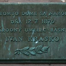 Rodný dom I. Kraska, tabuľa pamätná