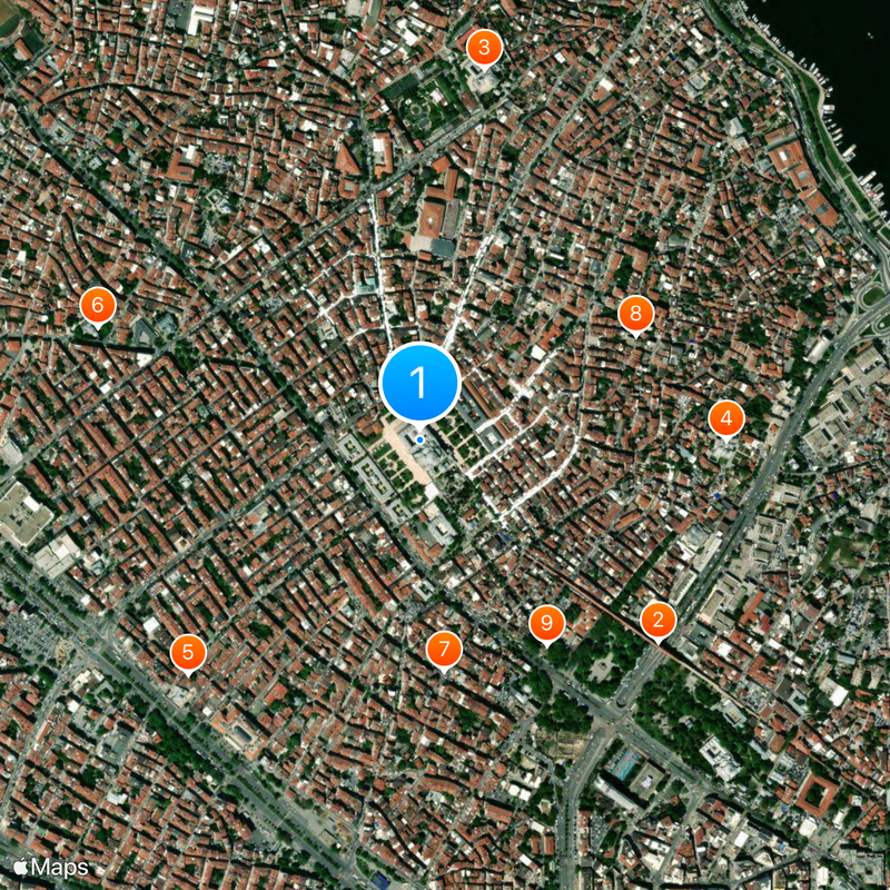 Mosquée Fatih Carte