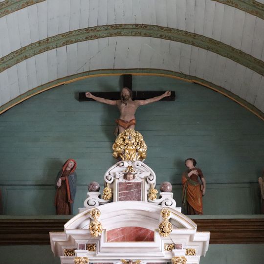Poutre de gloire de l'église Saint-Pierre-et-Saint-Paul de Piré-sur-Seiche