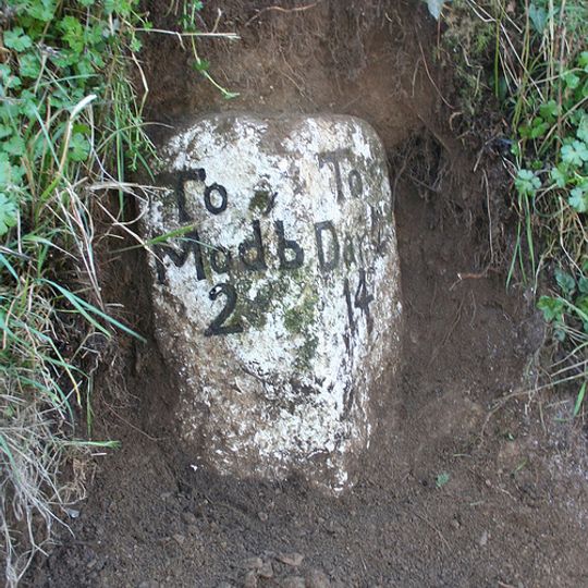 Milestone At Ngr 693522 Near Leighmoor Cross