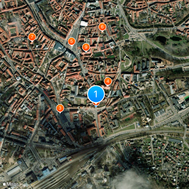 Our Lady of the Gate of Dawn Map