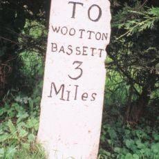 Miletone On Corner Of Mud Lane