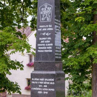World Wars memorial in Bouzov