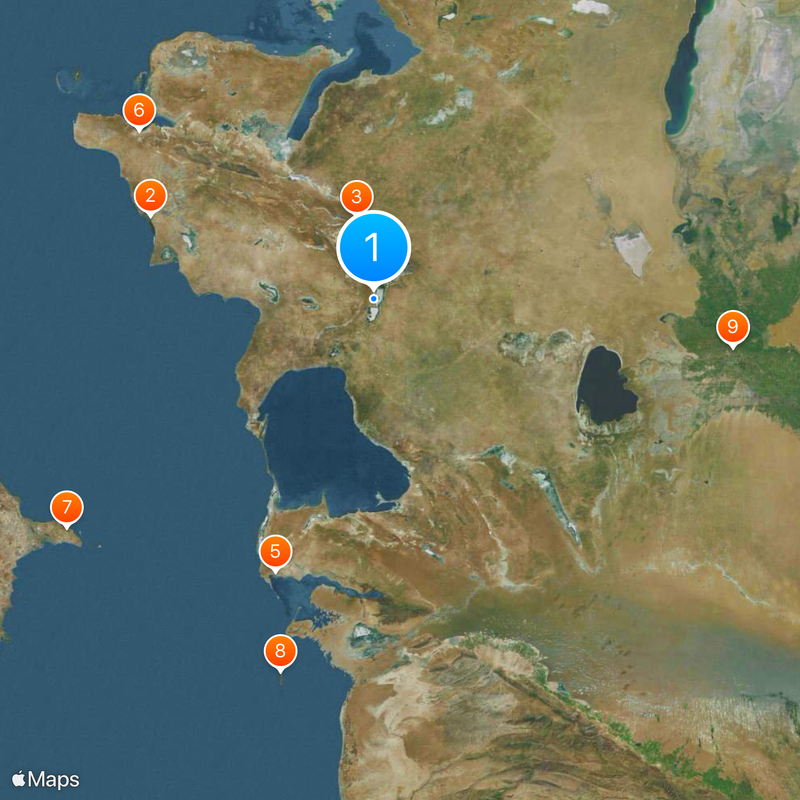 Ustyurt Nature Reserve Map