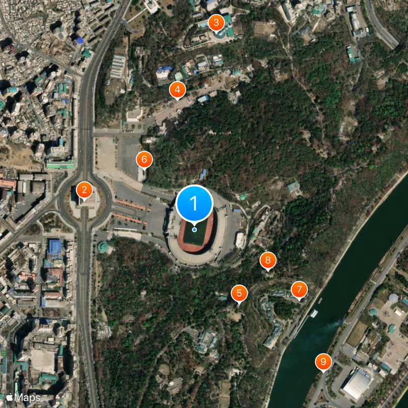 Kim Il-sung Stadium Map