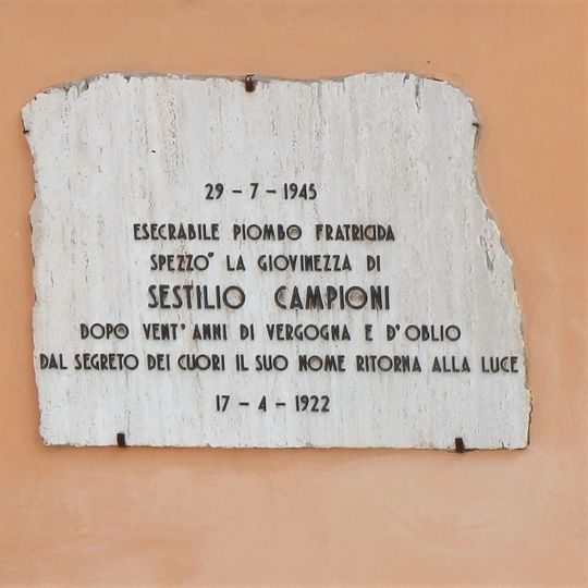 Lapide di Sestilio Campioni