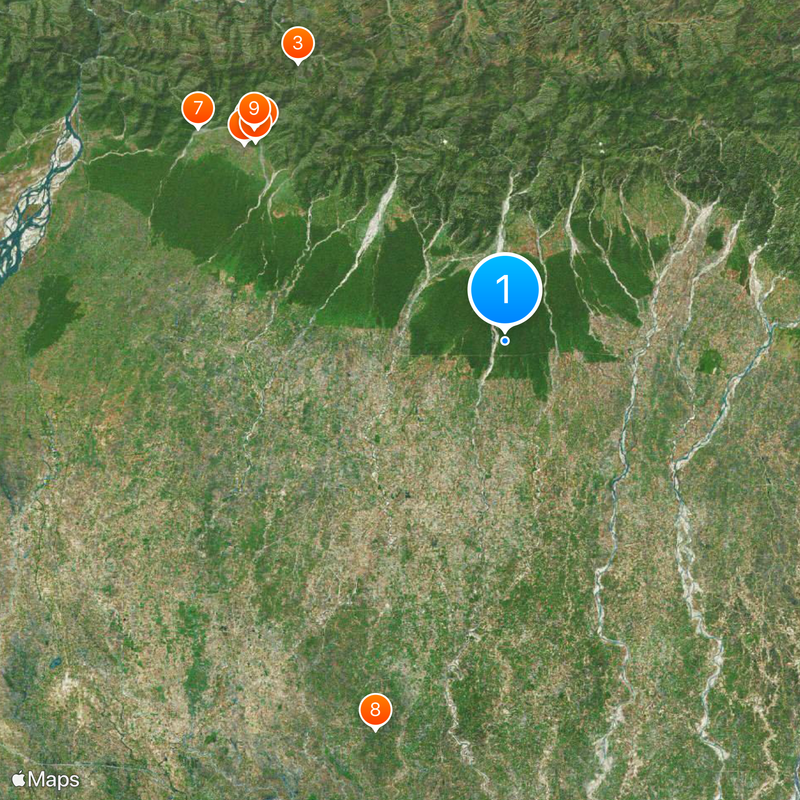 District de Morang Carte
