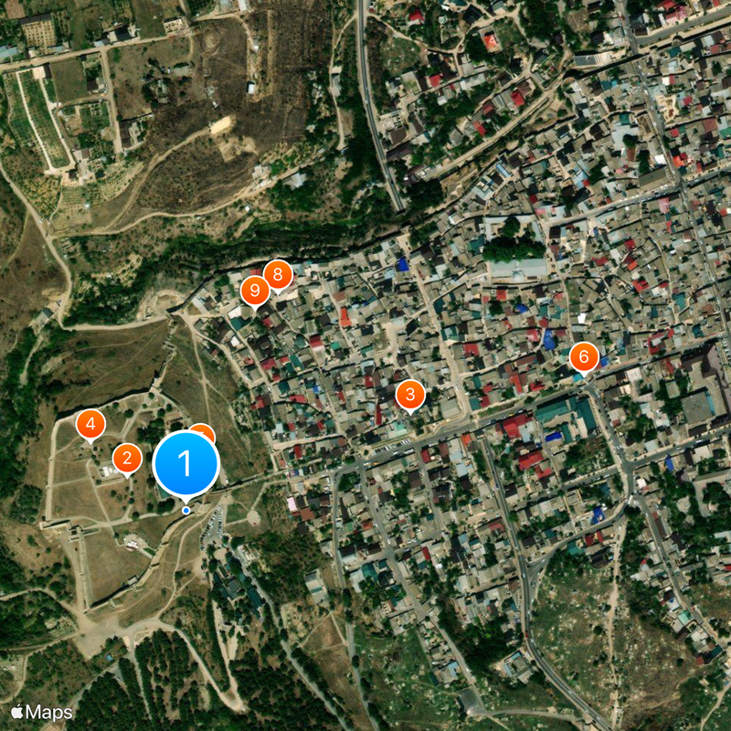 Derbent Fortress Map