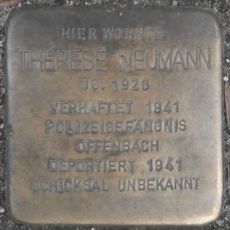Stolperstein à la mémoire de Therese Neumann