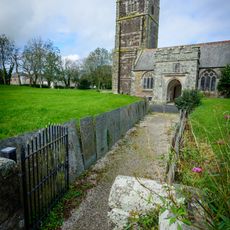 Churchyard Retaining Wall With Entrances On North, East, With Its Raised Pavement, And South Sides. And Associated Graveslabs