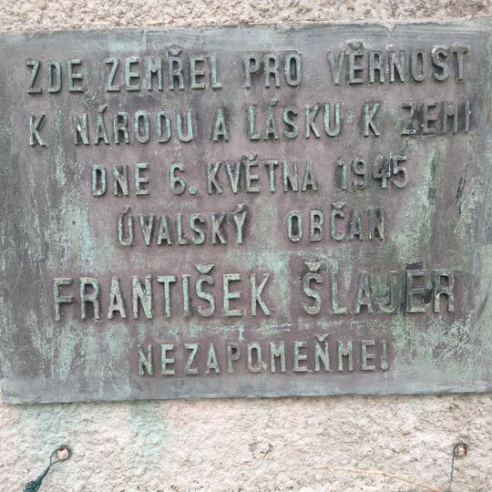 Pamětní deska Františka Šlajera