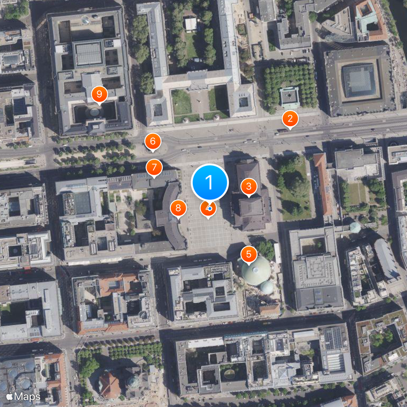Book burning memorial at Bebelplatz Mapa