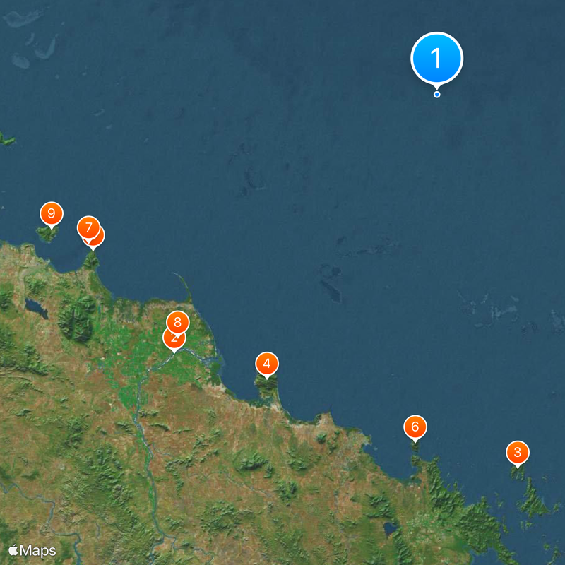 Great Barrier Reef Marine Park Map