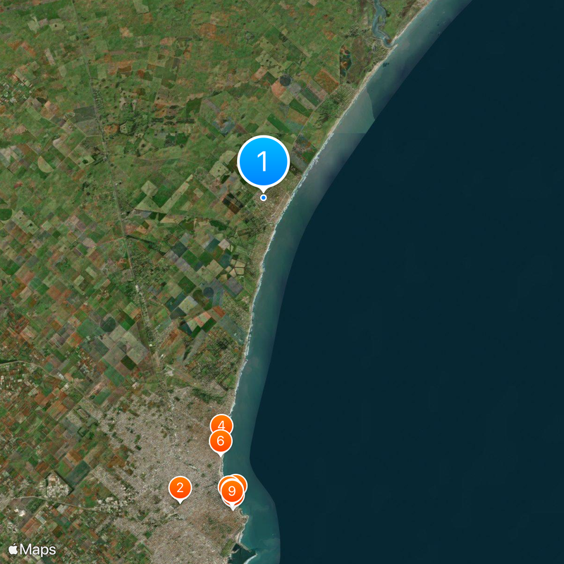 Santa Clara del Mar Map