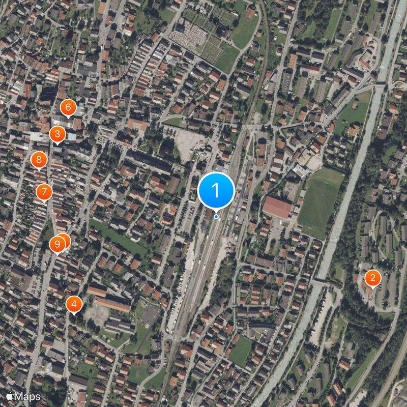 Mittenwald Railway Carte