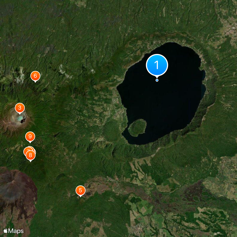 Coatepeque Caldera Map