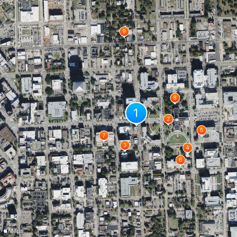Dexter Avenue Baptist Church Map