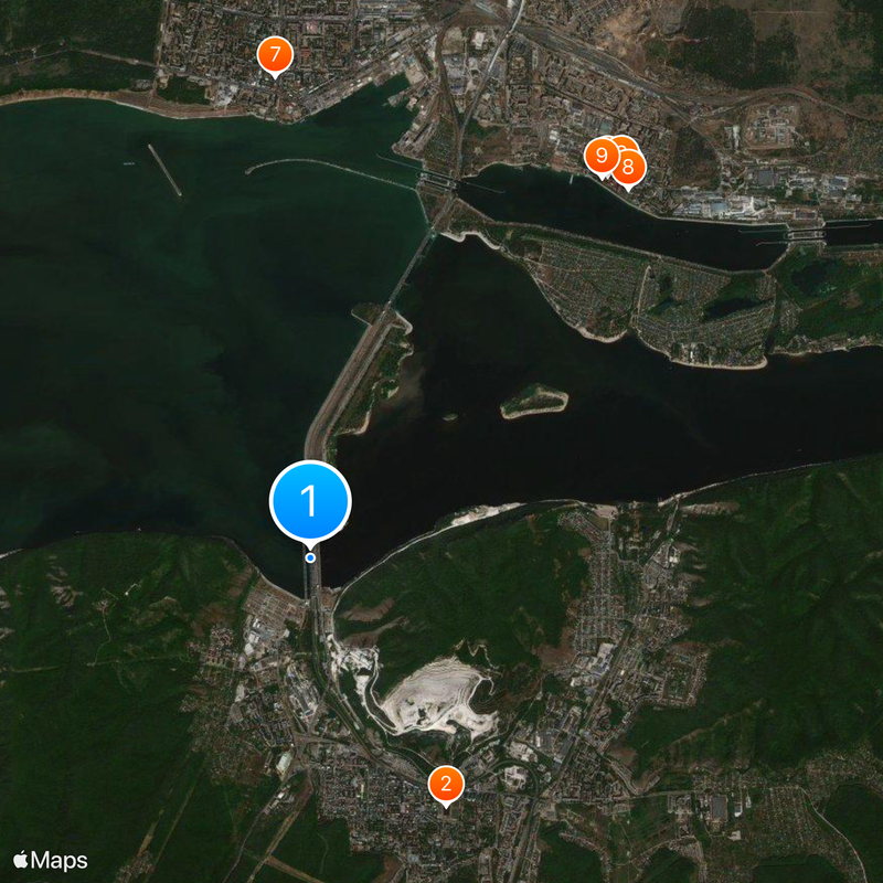 Zhiguli Hydroelectric Station Map