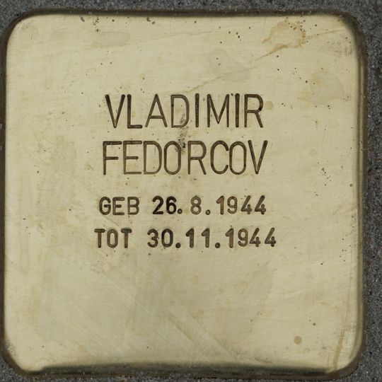 Stolperstein dedicated to Vladimir Fedorcov