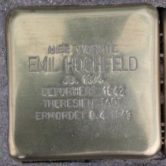 Stolperstein für Emil Hochfeld