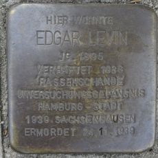 Stolperstein en memoria de Edgar Levin