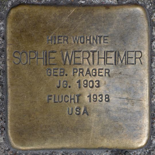 Stolperstein für Sophie Wertheimer