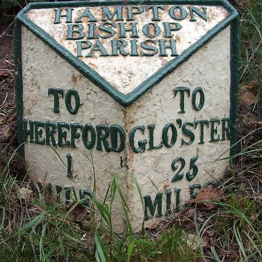 Milepost, Eign Hill, W of Hampton Park, E of railway