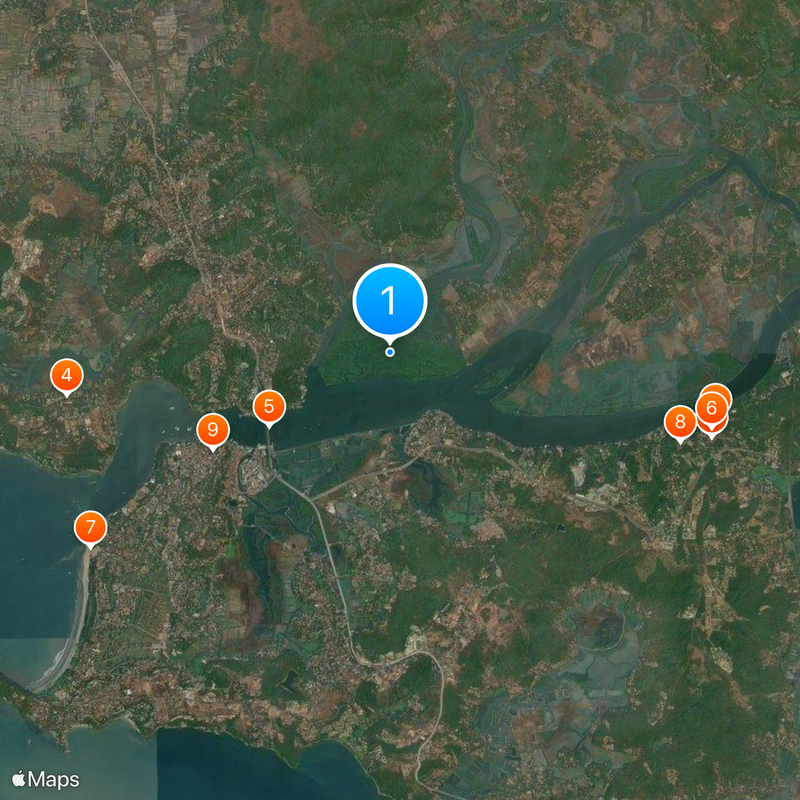 Salim Ali Bird Sanctuary. Mappa