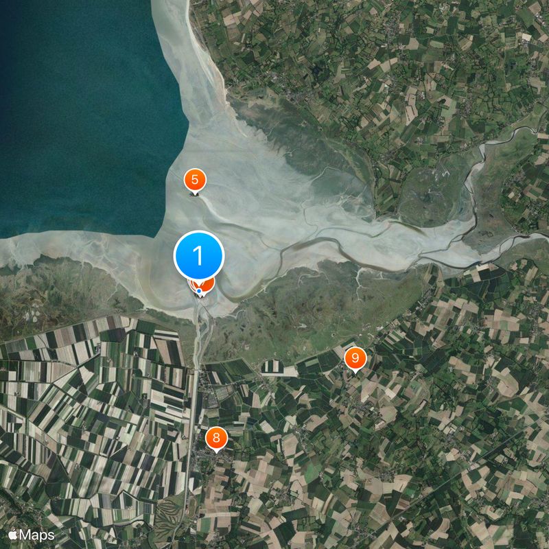 Mont Saint-Michel Mapa