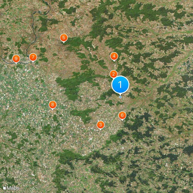 Circondario di Neustadt an der Aisch-Bad Windsheim Mappa