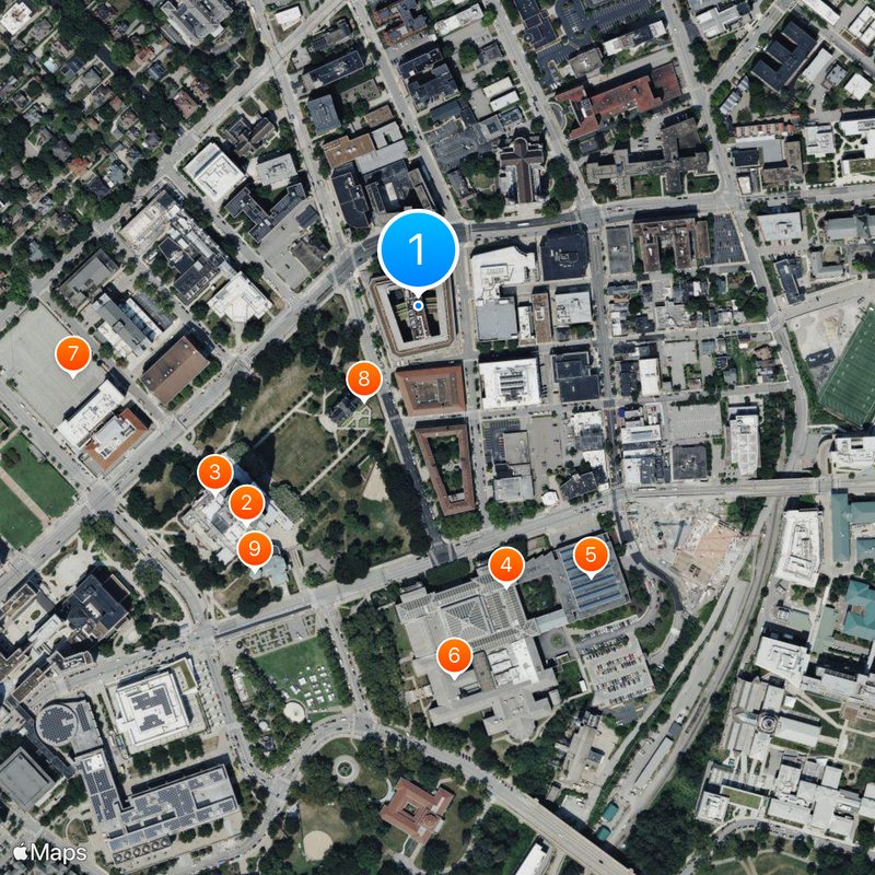 Mellon Institute of Industrial Research Karte