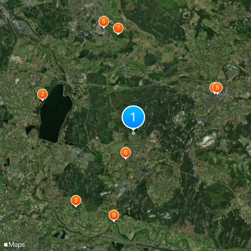 Libiąż Map