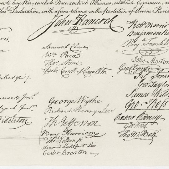 Signing of the United States Declaration of Independence