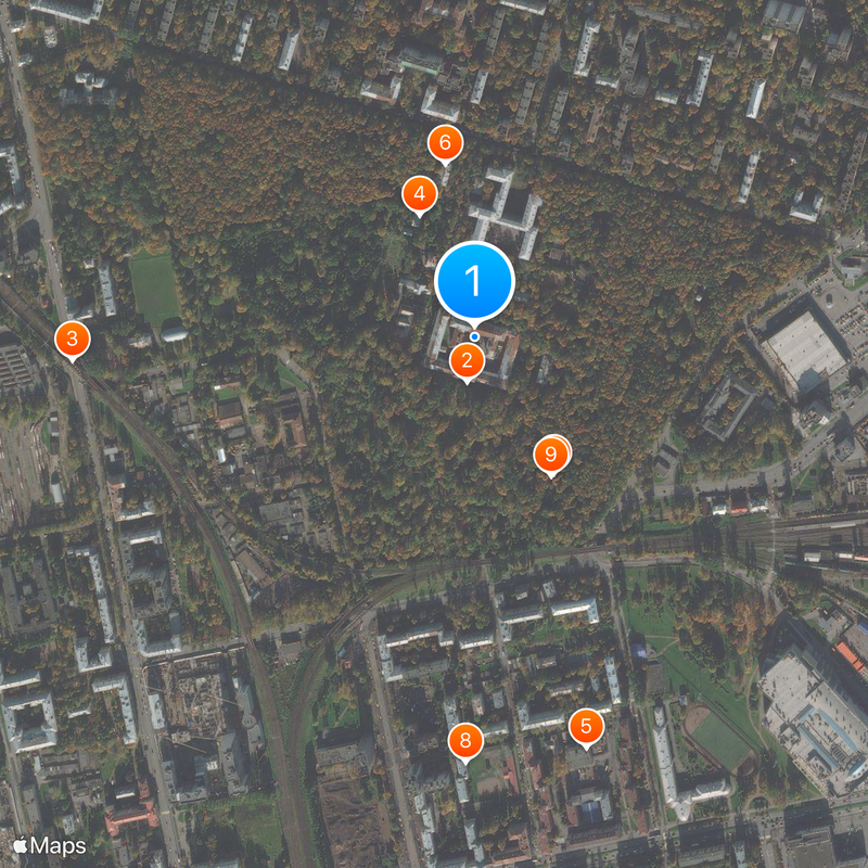 Saint Petersburg State Forest Technical University Map
