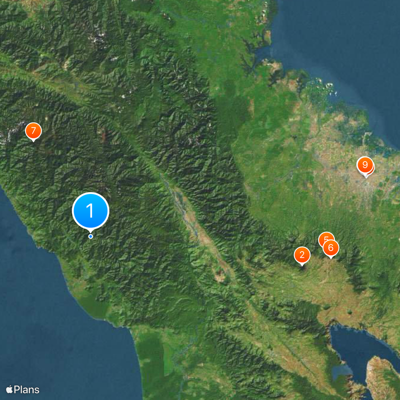 Parc national de Gunung Leuser Carte