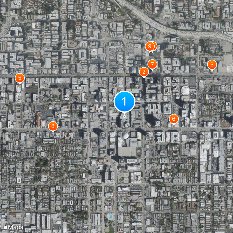 Los Angeles Film School Map