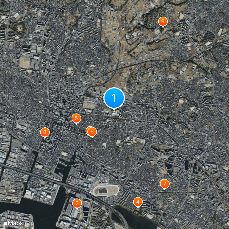 Funabashi Municipal Funabashi High School Map