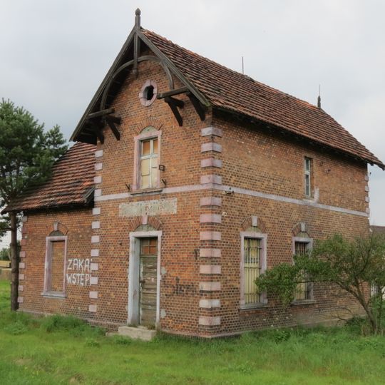 Dworzec kolejowy kolei wąskotorowej w Nędzy