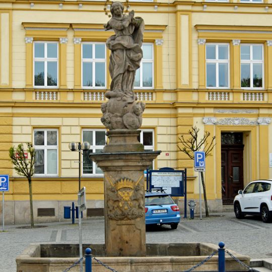 Fountain with statue of Maria Virgin Immaculata in Železný Brod