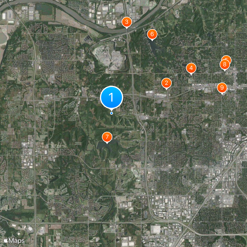 Area code 913 Map