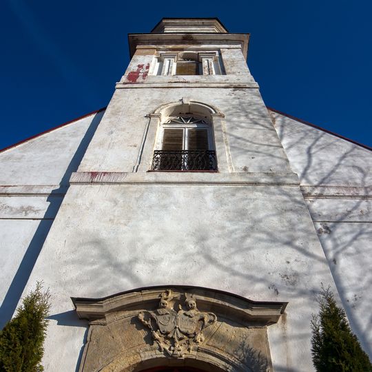 Portal of Lutheran church in Remte