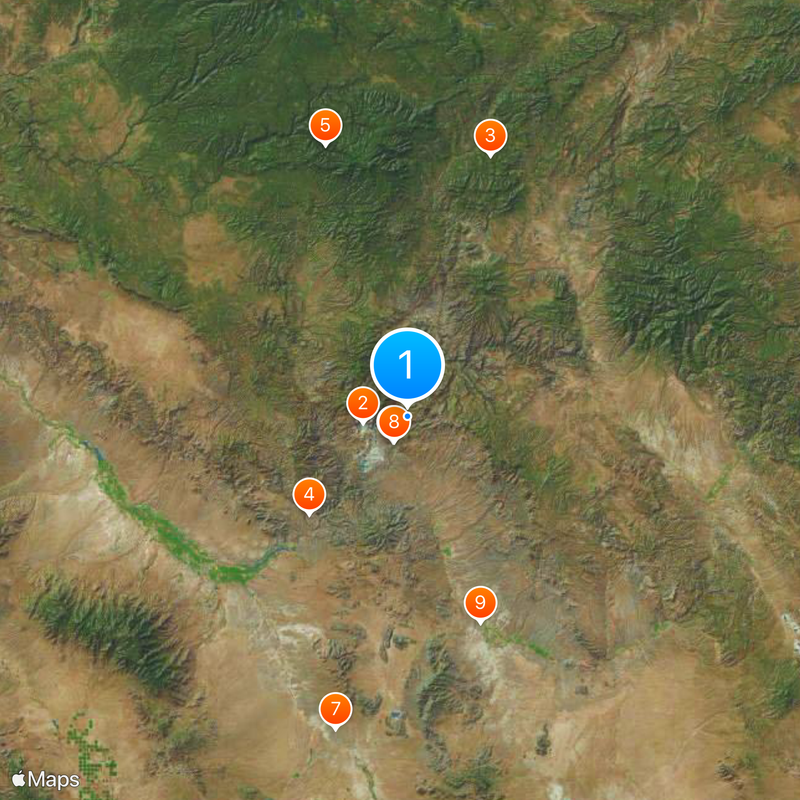 Greenlee County Karte