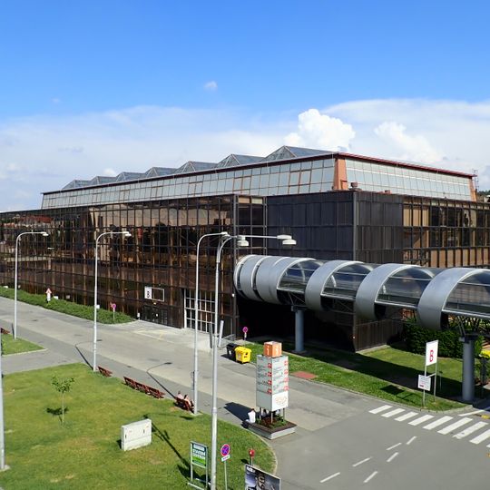 Lávka mezi pavilony E a B na brněnském výstavišti