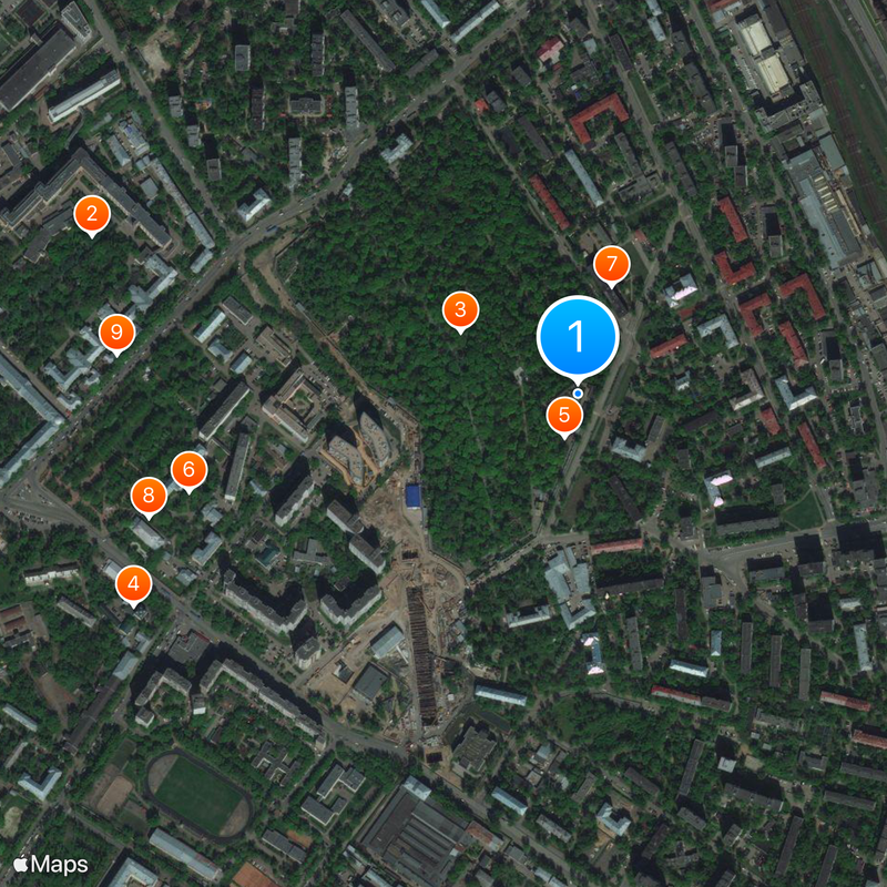 Vvedenskoye Cemetery Map