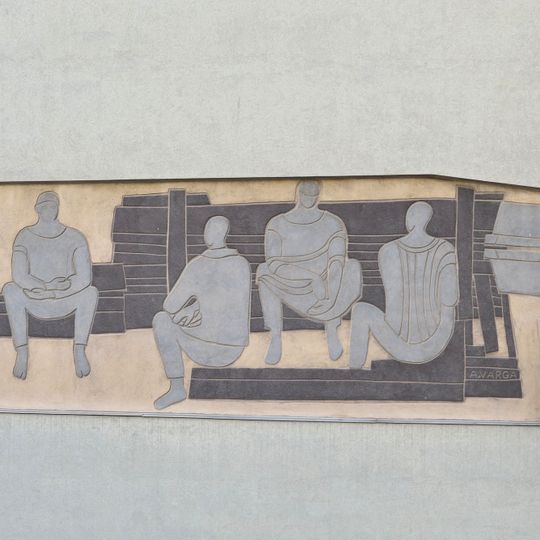 Sgraffito Ruhende Arbeiter