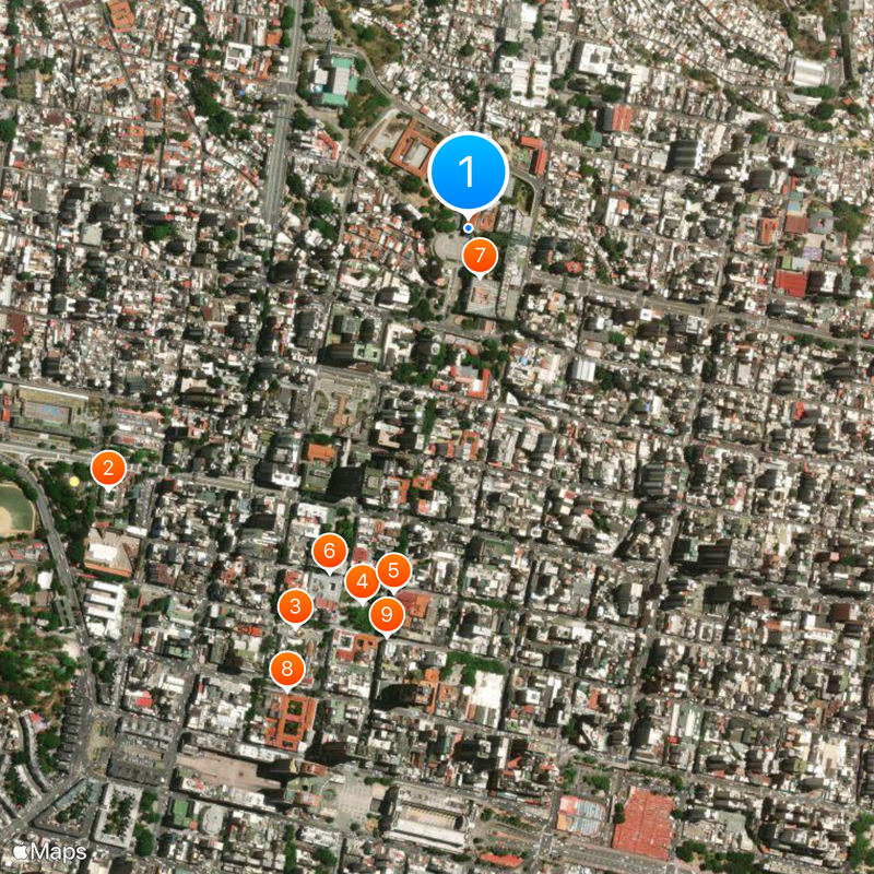 Panthéon national Carte