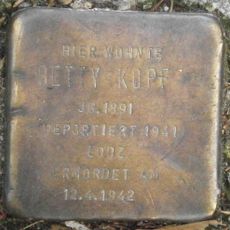 Stolperstein dedicated to Betty Kopf