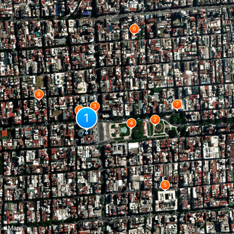 Argentinischer Kongresspalast Karte