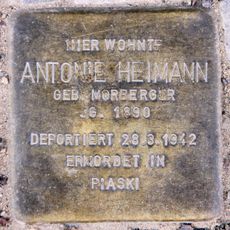 Stolperstein en memoria de Antonie Heimann