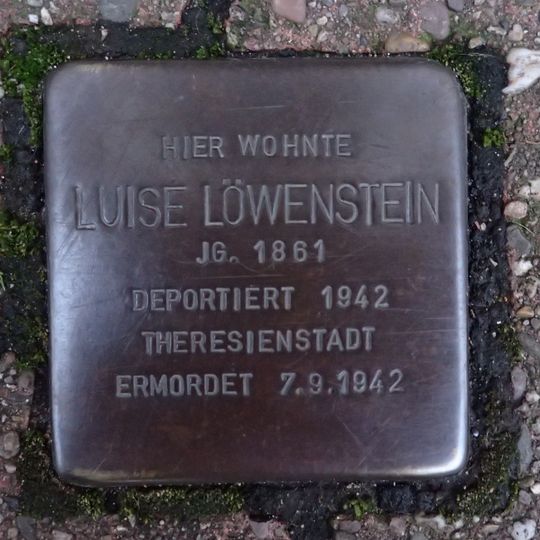 Stolperstein en memoria de Luise Löwenstein